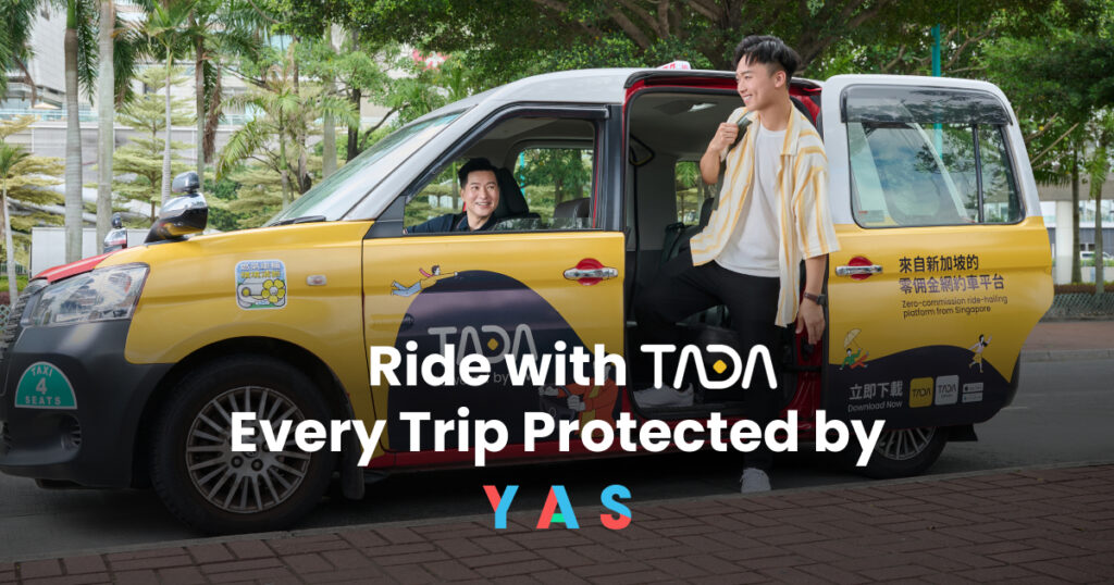 Ride with TADA, Every Trip Protected by YAS
