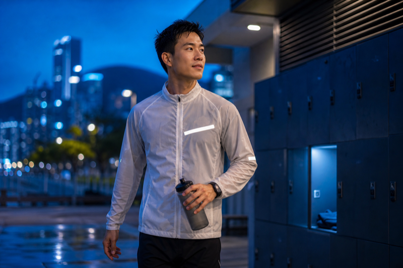 下班夜跑与更衣室